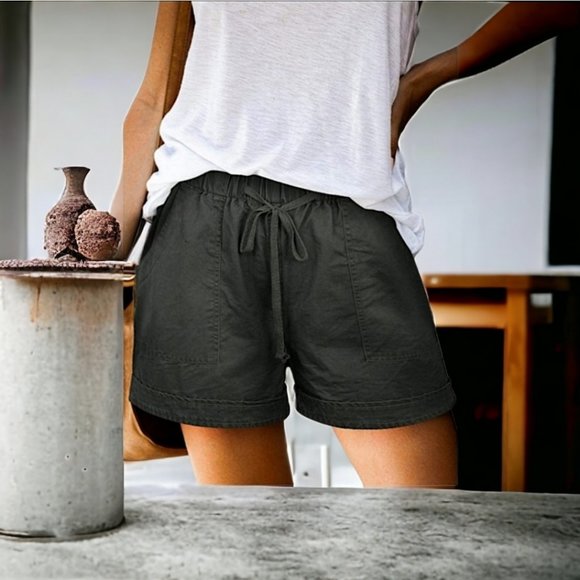 27164  Drawstring Shorts - Picture 1 of 3
